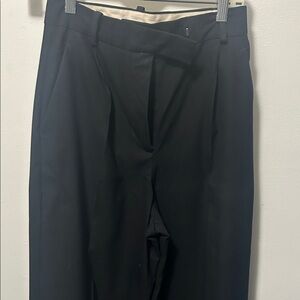 Zara Black High-Waisted Pleated Trousers